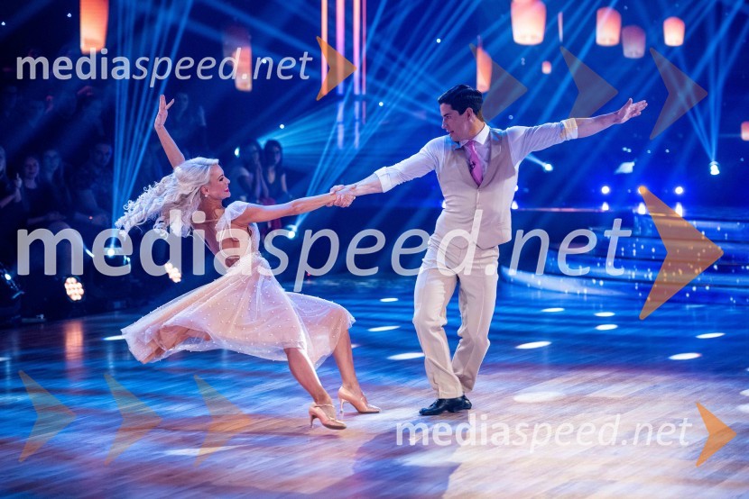  Svetlana Cigoj, model, trenerka športnih plesov;  Franko Bajc, zmagovalec resničnostnega šova Kmetija 2018Zvezde plešejo 2019, druga oddaja