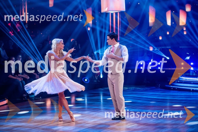  Svetlana Cigoj, model, trenerka športnih plesov;  Franko Bajc, zmagovalec resničnostnega šova Kmetija 2018Zvezde plešejo 2019, druga oddaja