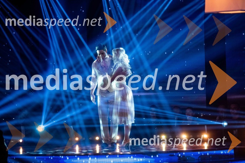  Franko Bajc, zmagovalec resničnostnega šova Kmetija 2018;  Svetlana Cigoj, model, trenerka športnih plesovZvezde plešejo 2019, druga oddaja