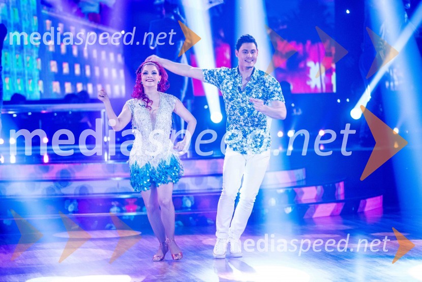  Tanja Žagar, pevka;  Arnej Ivkovič, plesalecZvezde plešejo 2019, druga oddaja