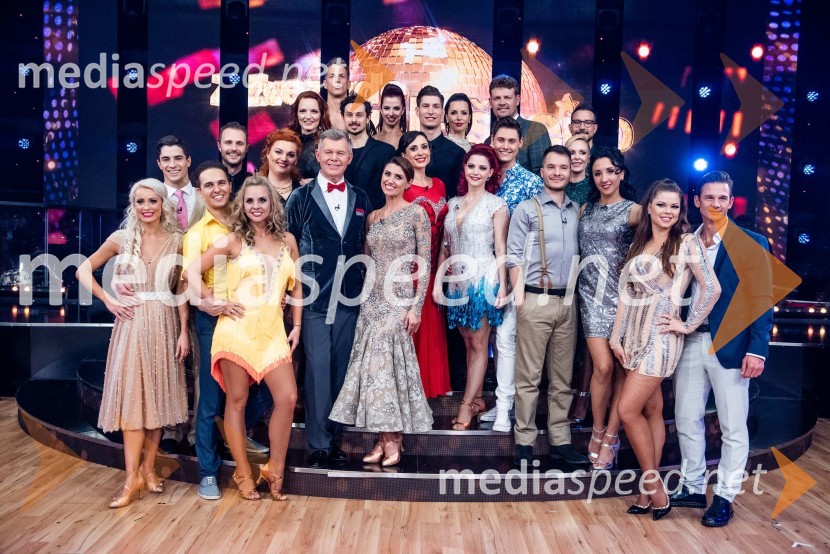  Svetlana Cigoj, model, trenerka športnih plesov;  Franko Bajc, zmagovalec resničnostnega šova Kmetija 2018;  Aleksej Rubcov, plesalec;  Jernej Brenholc, plesalec;  Tinkara Fortuna , nekdanja članica skupine Bepop;  Klara Lorger, pevka, ansambel Vihar;  Jana  Koteska, manekenka;  Boris Kopitar, pevec;  Igor Mikić, fitnes trenes, voditelj;  Tomaž Šter, plesalec;  Valeriya Musina, plesalka;  Nina Gerič, plesalka;  Tina Gorenjak, igralka;  Miha Vodičar, plesalec;  Maja Geršak, plesalka;  Tanja Žagar, pevka;  Arnej Ivkovič, plesalec;  Miha Zupan, košarkar;  Denis  Vučak- Deniss, skupina Game Over;  Špela Grošelj, pevka;  Miha Perat, plesalec;  Nika Bagon, plesalka;  Martina  Plohl, plesalka;  Gregor Poljanec - KirschZvezde plešejo 2019, druga oddaja