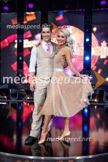  Franko Bajc, zmagovalec resničnostnega šova Kmetija 2018;  Svetlana Cigoj, model, trenerka športnih plesovZvezde plešejo 2019, druga oddaja