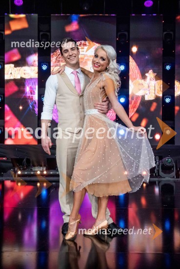  Franko Bajc, zmagovalec resničnostnega šova Kmetija 2018;  Svetlana Cigoj, model, trenerka športnih plesovZvezde plešejo 2019, druga oddaja