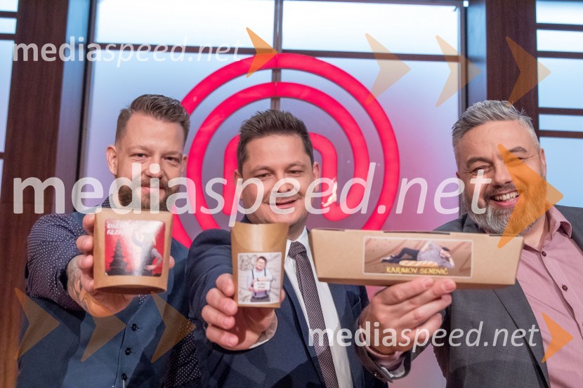  Bine Volčič, kuharski mojster;  Luka Jezeršek, Hiša kulinarike Jezeršek;  Karim Merdjadi, kuharski in slaščičarski mojster MasterChef Slovenija 2019 nam je odprl vrata svoje kuhinje