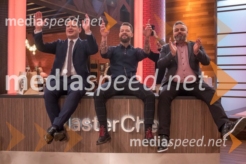  Luka Jezeršek, Hiša kulinarike Jezeršek;  Bine Volčič, kuharski mojster;  Karim Merdjadi, kuharski in slaščičarski mojster MasterChef Slovenija 2019 nam je odprl vrata svoje kuhinje