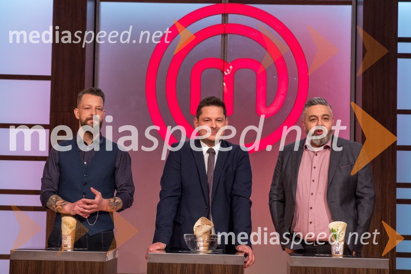  Bine Volčič, kuharski mojster;  Luka Jezeršek, Hiša kulinarike Jezeršek;  Karim Merdjadi, kuharski in slaščičarski mojster MasterChef Slovenija 2019 nam je odprl vrata svoje kuhinje