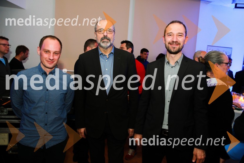  Nejc Jemec, odgovorni urednik, Val 202;  Igor Kadunc, generalni direktor RTV Slovenija;  Mirko Štular, direktor Radia Slovenija50 let Letalnice bratov Gorišek in 70 let športa na Radiu Slovenija