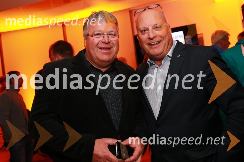  Janez Hrovat, župan občine Kranjska Gora;  Iztok Klančnik, direktor Selectium Adriatics d.o.o., predsednik Zbora alpskih disciplin, Smučarska zveza Slovenije50 let Letalnice bratov Gorišek in 70 let športa na Radiu Slovenija