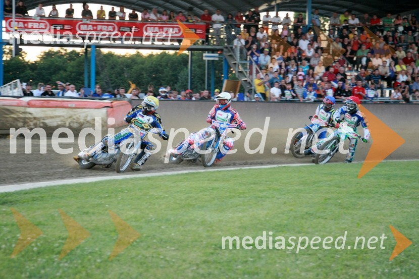 Emil Sajfutdinov, Rusija, Adrian Gomolski, Poljska, Igor Kononov, Rusija in Nicolai Klindt, DanskaSpeedway, polfinale SP mladincev