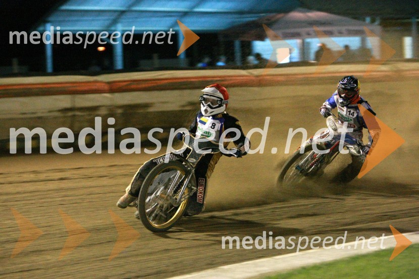 Andriy Karpov, Ukrajina in Maksims Bogdanovs, LatvijaSpeedway, polfinale SP mladincev