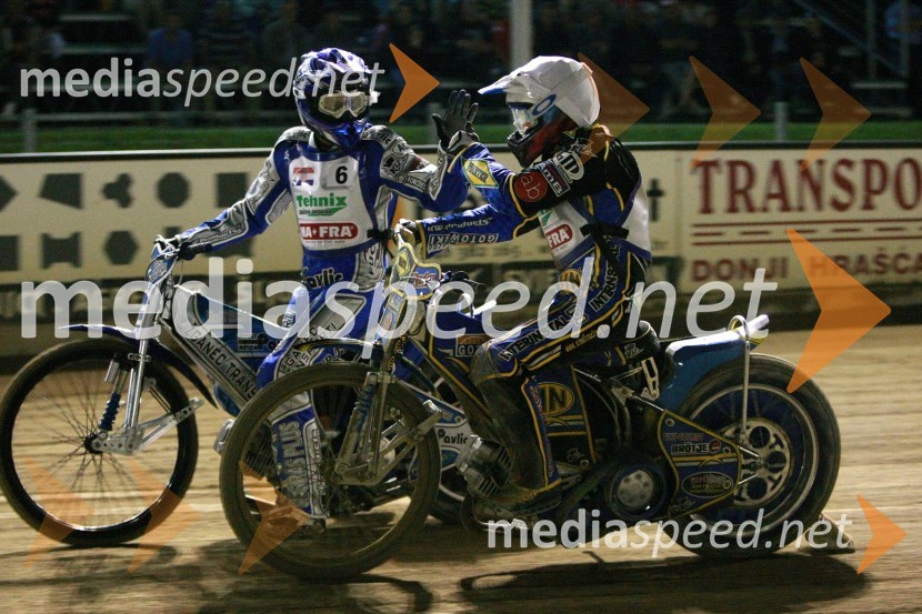 Jurica Pavlic, Hrvaška in Emil Sajfutdinov, RusijaSpeedway, polfinale SP mladincev