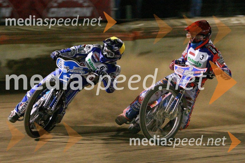 Jurica Pavlic, Hrvaška in Adrian Gomolski, PoljskaSpeedway, polfinale SP mladincev