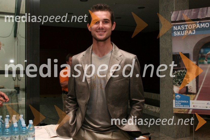 Mitja Nevečny, jadralecPredstavitev slovenske olimpijske delegacije - Peking 2008