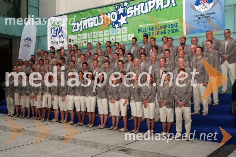 Slovenska olimpijska delegacija - Peking 2008Predstavitev slovenske olimpijske delegacije - Peking 2008