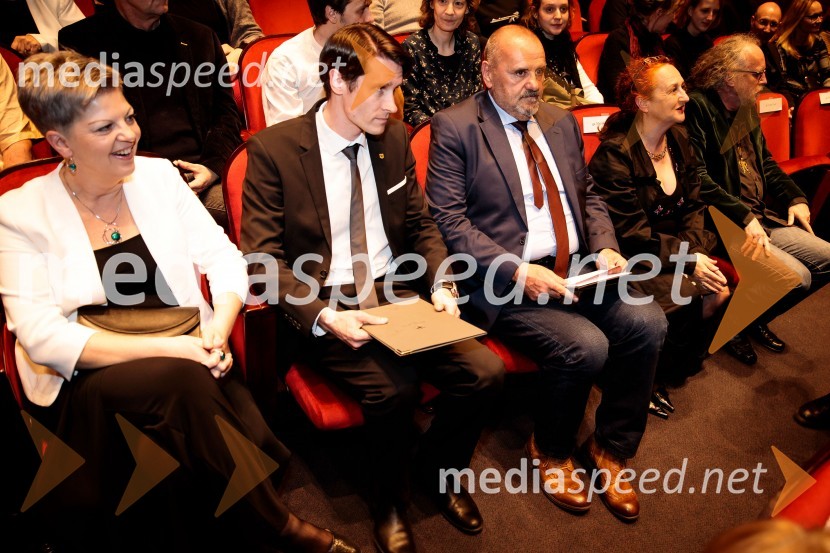  Mirjam Drnovšček, direktorica Prešernovega gledališča Kranj;  Janez Černe, podžupan Mestne občine Kranj; mag. Zoran Poznič, minister za kulturo RS49. teden slovenske drame, otvoritev