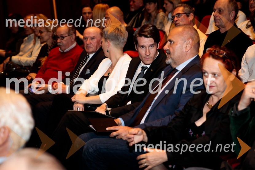  Mirjam Drnovšček, direktorica Prešernovega gledališča Kranj;  Janez Černe, podžupan Mestne občine Kranj; mag. Zoran Poznič, minister za kulturo RS49. teden slovenske drame, otvoritev