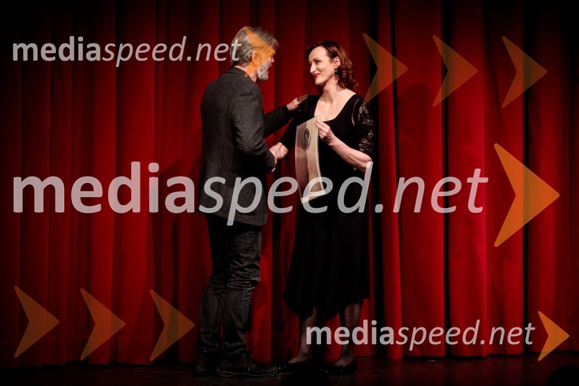  Branko Završan, igralec;  Saša  Pavček, igralka, Predsednica združenja dramskih umetnikov Slovenije, prejemnica Borštnikovega prstana49. teden slovenske drame, otvoritev