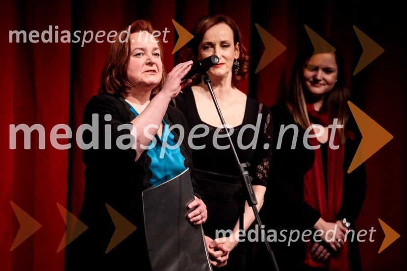  Tatjana Stanič, lektorica;  Saša  Pavček, igralka, Predsednica združenja dramskih umetnikov Slovenije, prejemnica Borštnikovega prstana49. teden slovenske drame, otvoritev