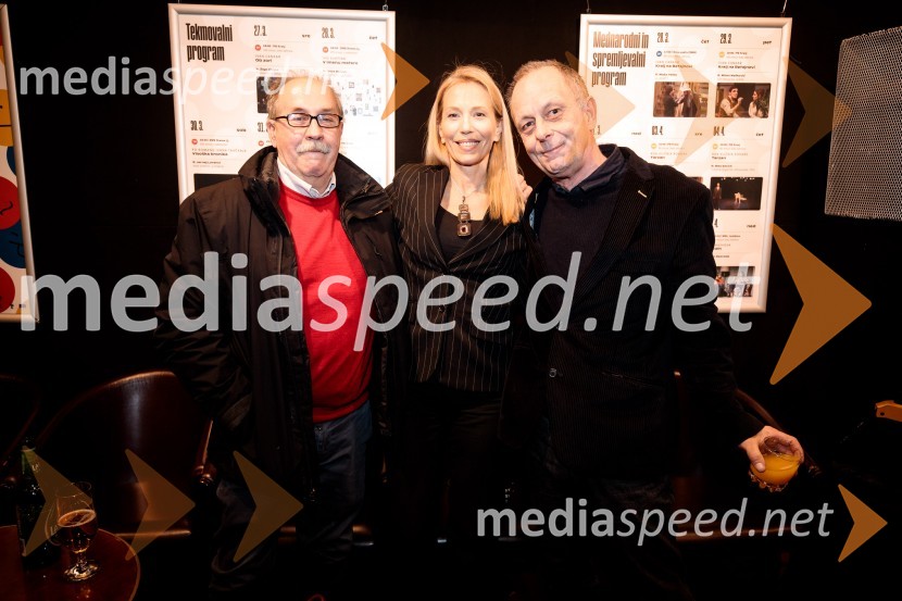  Marko Sosič, pisatelj, režiser, selektor predstav za Teden slovenske drame;  Vilma Štritof, dramaturginja, predsednica žirije za Grumovo nagrado;  Matej Bogataj, literarni kritik in publicist49. teden slovenske drame, otvoritev