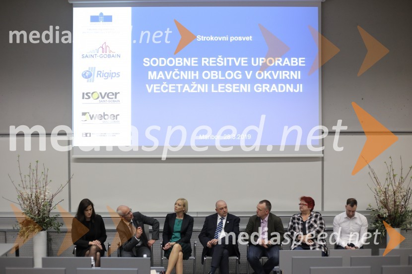 doc. dr. Vesna Žegarac Leskovar, Fakulteta za gradbeništvo, prometno inženirstvo in arhitekturo;  prof. dr. Miroslav  Premrov, Fakulteta za gradbeništvo, prometno inženirstvo in arhitekturo, Univerza v Mariboru; doc. dr. Erika Kozem Šilih, Fakulteta za gradbeništvo, arhitekturo in promet, Univerze v Mariboru;  Jože Polajner, Saint Gobain, Gradbeni izdelki d.o.o.;  Jens Koch, Saint-Gobain Rigips Austria;  Valerija Skok, VIGIT, d.o.o.; asist. mag. Damjan Maučec, Fakulteta za gradbeništvo, prometno inženirstvo in arhitekturo Univerze v MariboruSodobne rešitve uporabe mavčnih oblog v okvirni večetažni leseni gradnji, strokovni posvet