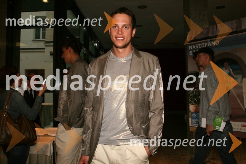 Matjaž Markič, plavalecPredstavitev slovenske olimpijske delegacije - Peking 2008