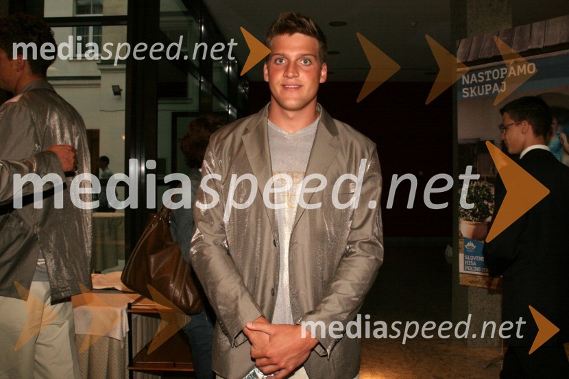Jernej Godec, plavalecPredstavitev slovenske olimpijske delegacije - Peking 2008