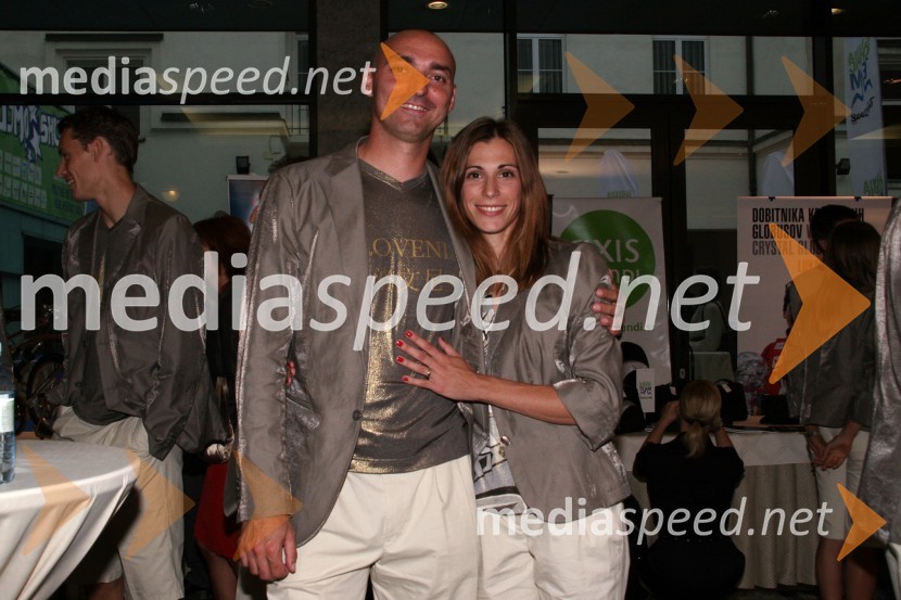 Marija Šestak, atletinja in njen mož Matija Šestak, trenerPredstavitev slovenske olimpijske delegacije - Peking 2008