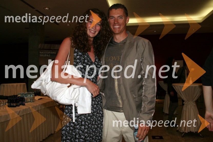 Vasilij Žbogar, jadralec in punca MajaPredstavitev slovenske olimpijske delegacije - Peking 2008