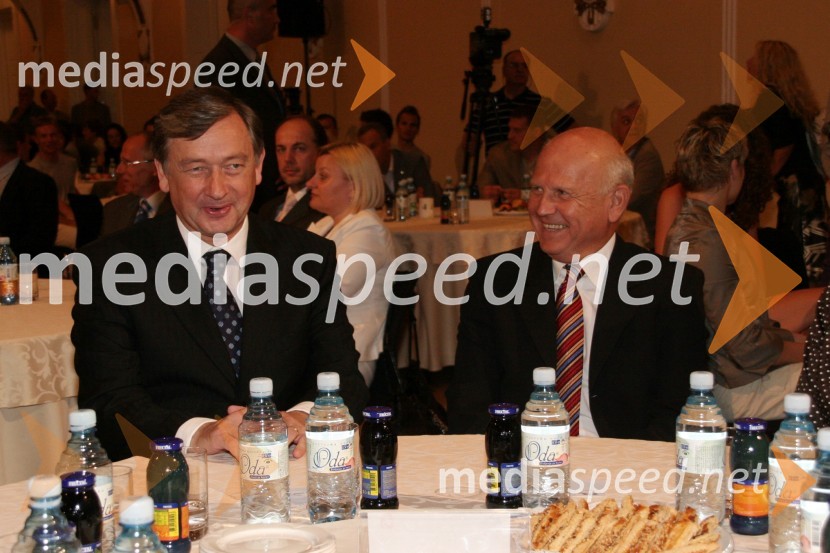 Dr. Danilo Türk, predsednik Republike Slovenije in Janez Kocijančič, predsednik Olimpijskega komiteja SlovenijePredstavitev slovenske olimpijske delegacije - Peking 2008