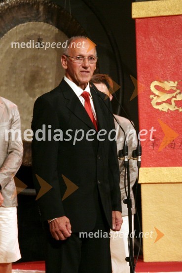 Miro Cerar, nekdanji gimnastičar in predsednik Olimpijske akademije ter ambasador za fair playPredstavitev slovenske olimpijske delegacije - Peking 2008