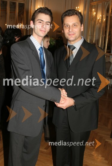 Baletnik Matjaž Marin in Danilo Rošker, direktor SNG MariborLabodje jezero, premiera baleta SNG Maribor