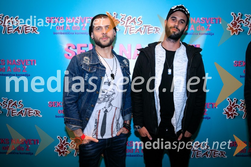 Klemen Bunderla, radijski voditelj, radio Aktual;  Luka Švigelj, snemalec in fotografSeks nasveti od A do Ž, premiera komedije