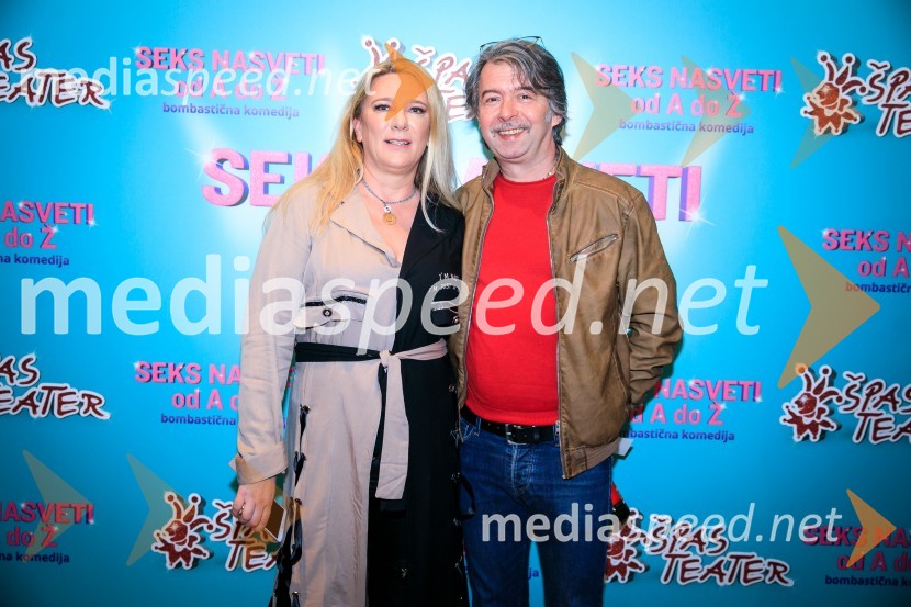  Urška Alič, ustanoviteljica in direktorica Špas teatra;  Robert Pešut - Magnifico, glasbenikSeks nasveti od A do Ž, premiera komedije