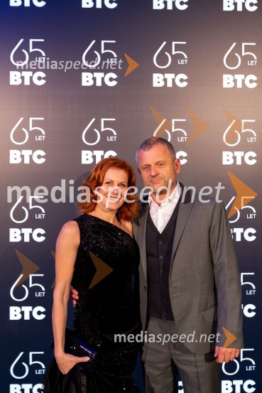  Katarina Venturini, nekdanja plesalka;  Damjan Küzmič, poslovnežPraznovanje 65-letnice družbe BTC