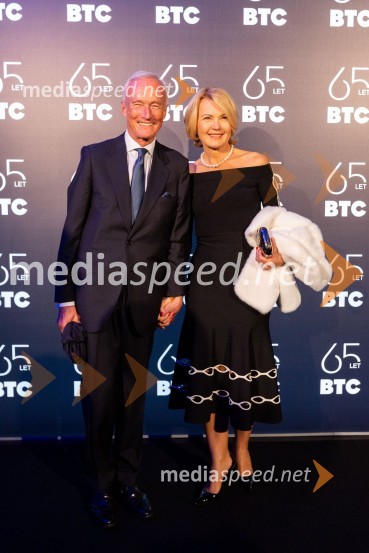  Janez  Pergar, prokurist NP Consulting;  Nevenka Črešnar Pergar, lastnica in direktorica podjetja NP ConsultingPraznovanje 65-letnice družbe BTC