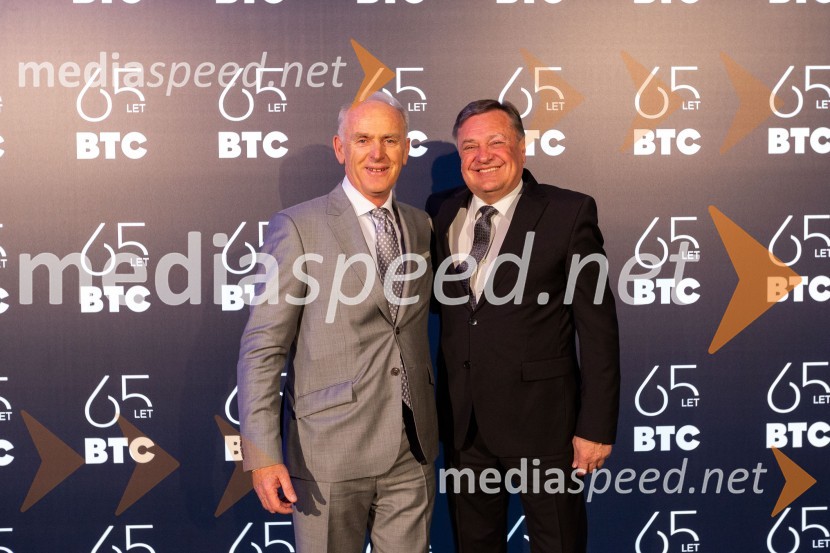  Jože  Mermal, predsednik uprave družbe BTC;  Zoran Janković, župan, Mestna občina LjubljanaPraznovanje 65-letnice družbe BTC