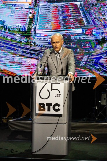  Jože  Mermal, predsednik uprave družbe BTCPraznovanje 65-letnice družbe BTC