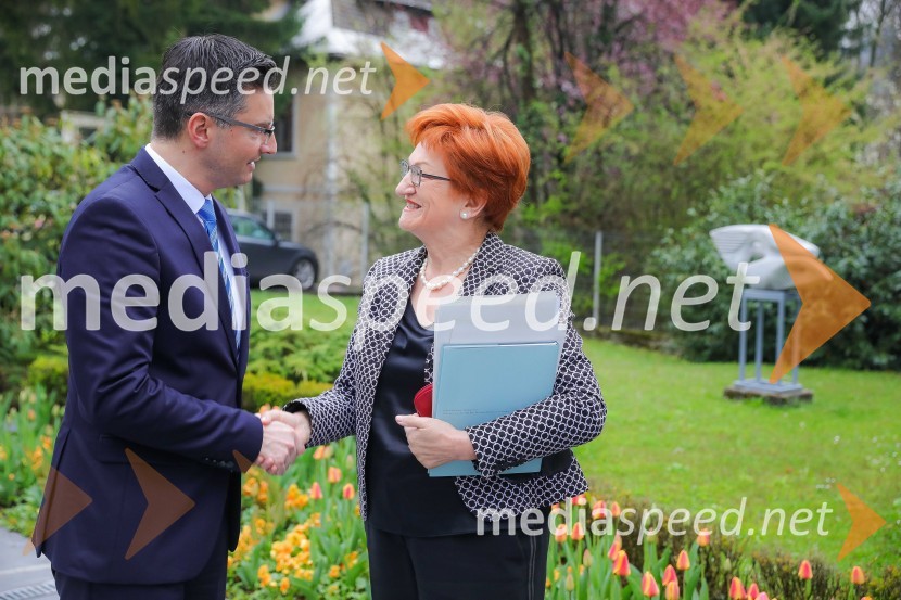  Marjan  Šarec, predsednik Vlade Republike Slovenije; prof. dr.  Danica  Purg,  direktorica IEDC Poslovna šola BledDan slovensko-nemškega gospodarstva 2019