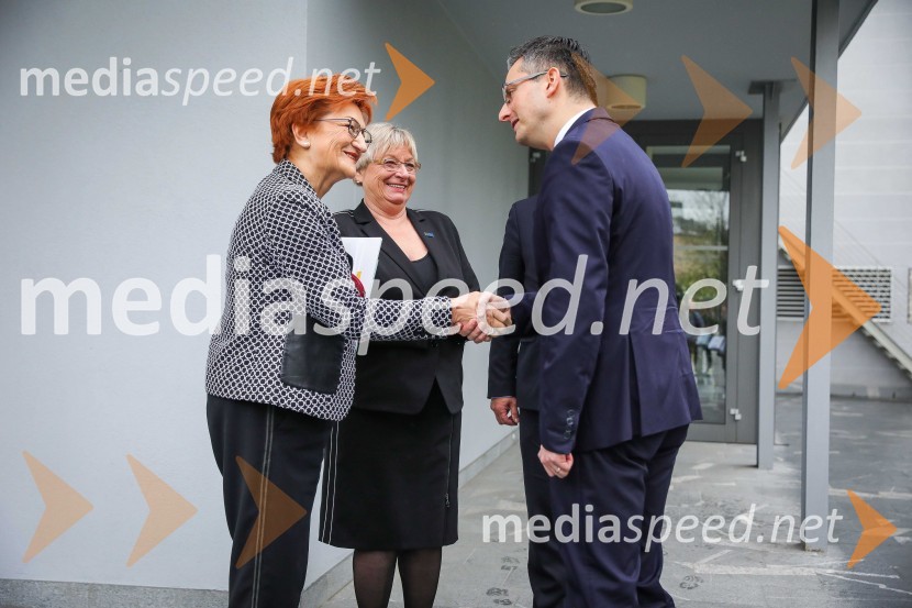 prof. dr.  Danica  Purg,  direktorica IEDC Poslovna šola Bled;  Gertrud Rantzen, predsednica, Slovensko-nemška gospodarska zbornica;  Marjan  Šarec, predsednik Vlade Republike SlovenijeDan slovensko-nemškega gospodarstva 2019