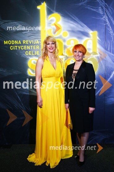  Darja Lesjak, center manager Citycenter Celje;  Nena Horvat, vodja marketinga Citycenter Celje13. nadstropje, modni spektakel Citycenter Celje