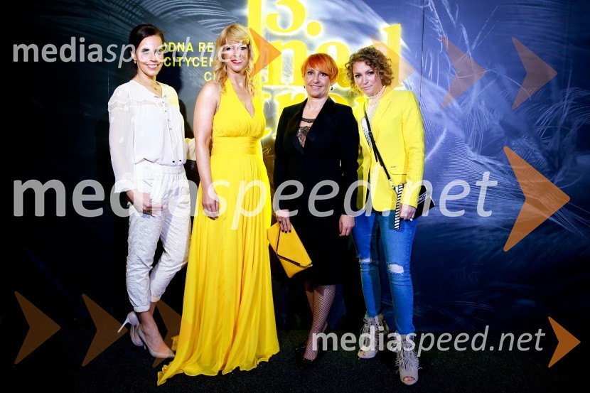  Lorella Flego, voditeljica;  Darja Lesjak, center manager Citycenter Celje;  Nena Horvat, vodja marketinga Citycenter Celje;  Sonja Rigler, stilistka13. nadstropje, modni spektakel Citycenter Celje