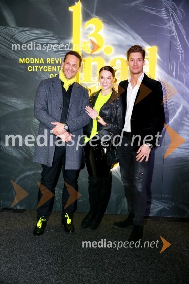  Mitja Erjavec, Slowatch;  Kristina Vodičar, Slowatch;  Miha Vodičar, plesalec13. nadstropje, modni spektakel Citycenter Celje