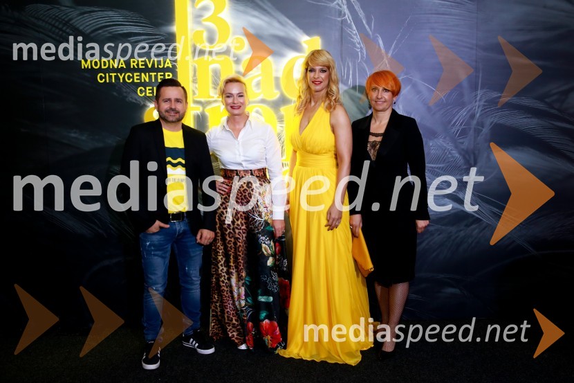  Janko Simon Klanfer, urednik, Radio Fantasy;  Vesna  Lorger, Beauty Forum SLO;  Darja Lesjak, center manager Citycenter Celje;  Nena Horvat, vodja marketinga Citycenter Celje13. nadstropje, modni spektakel Citycenter Celje