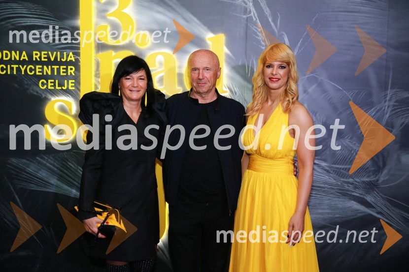  Nataša Berginc, direktorica podjetja Co. Andraž d.o.o.;  Borut Sedovnik, vodja marketinga Cinkarna Celje;  Darja Lesjak, center manager Citycenter Celje13. nadstropje, modni spektakel Citycenter Celje