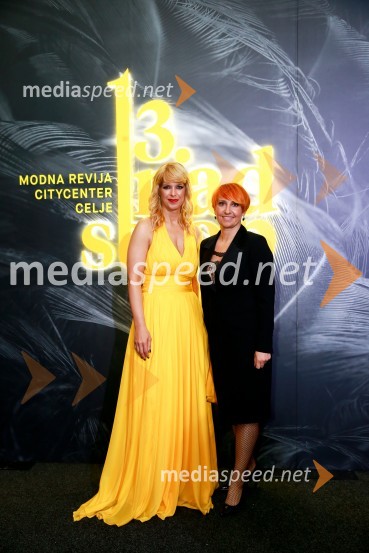  Darja Lesjak, center manager Citycenter Celje;  Nena Horvat, vodja marketinga Citycenter Celje13. nadstropje, modni spektakel Citycenter Celje