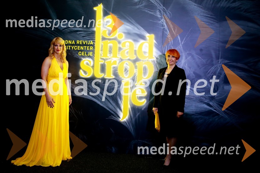  Darja Lesjak, center manager Citycenter Celje;  Nena Horvat, vodja marketinga Citycenter Celje13. nadstropje, modni spektakel Citycenter Celje