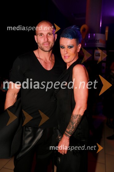 dr. med, Iztok  Kos,  generalni sekretar, Zdravniška zbornica Slovenije,; mag. Mateja Slamnik Kos, vodja korporativnega komuniciranja, Loterija Slovenije13. nadstropje, modni spektakel Citycenter Celje