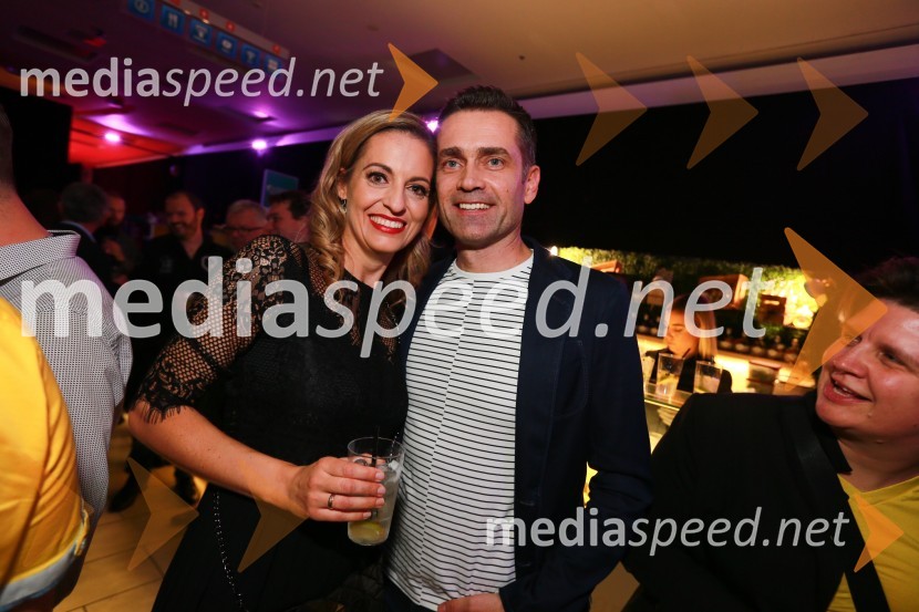  Miša Margan Kocbek, novinarka, Adria Media in lastnica agencije Glammodels;  Gorazd Kocbek, Oljarna Kocbek13. nadstropje, modni spektakel Citycenter Celje