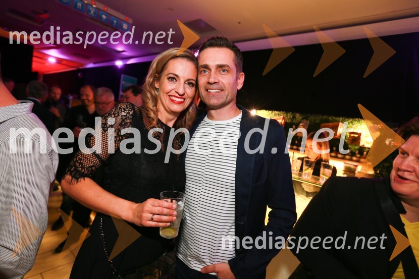  Miša Margan Kocbek, novinarka, Adria Media in lastnica agencije Glammodels;  Gorazd Kocbek, Oljarna Kocbek13. nadstropje, modni spektakel Citycenter Celje