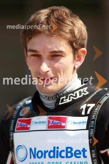 Adrian Rymel, ČeškaSpeedway Grand Prix 2008, VN Češke, trening